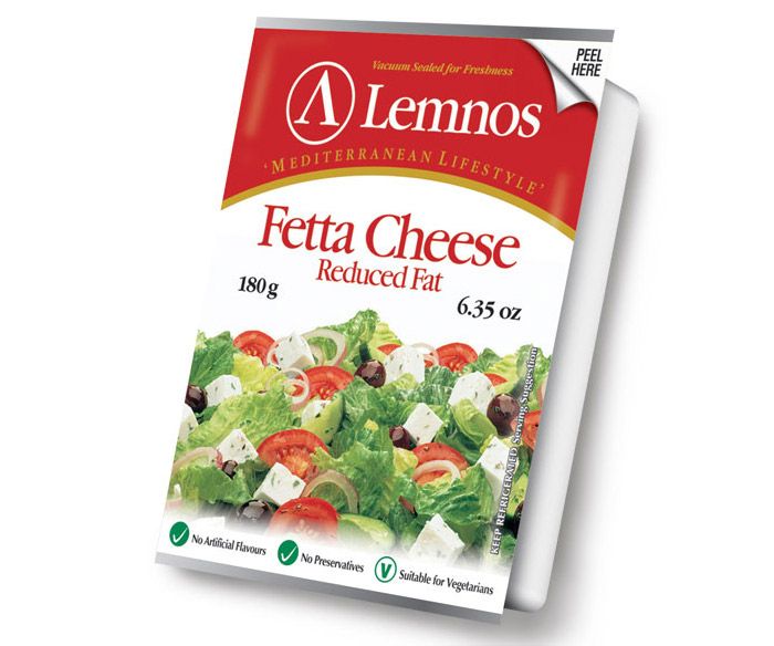 Lemnos Reduced Fat Fetta 180g Lemnos Reduced Fat Fetta - 180g. Servings per Pack: 6, Serving Size: 30g