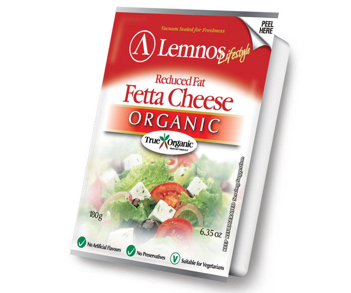 Lemnos Organic Reduced Fat Fetta 180g Lemnos Organic Reduced Fat Fetta – 180g