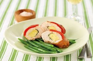 Halloumi, basil & prosciutto chicken recipe made with Lemnos Haloumi cheese