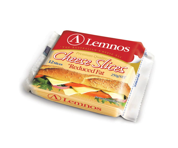 Lemnos Reduced Fat Cheese Slices 250g