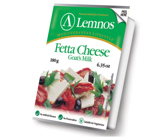 Lemnos Goats Milk Fetta 180g Lemnos Goats Milk Fetta – 180g. Servings per Pack: 6, Serving Size: 30g