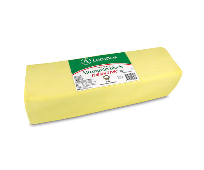 Lemnos Mozzarella Block Cheese – 5kg (Export Quality)