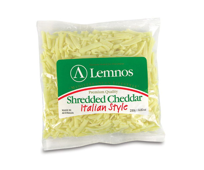 Lemnos Shredded Cheddar Cheese – 250g (Export Quality)