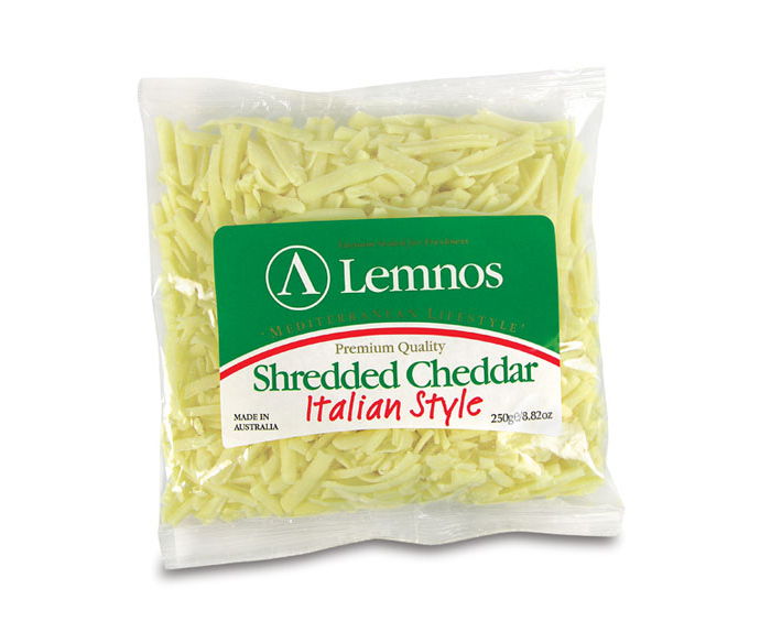 Lemnos Shredded Cheddar – 250g