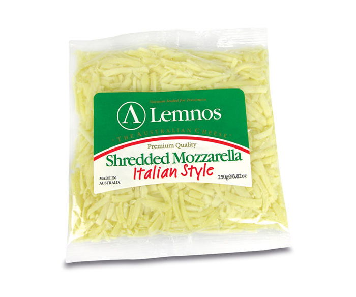 Lemnos Shredded Mozzarella Cheese – 250g, 500g, 2kg (Export Quality)