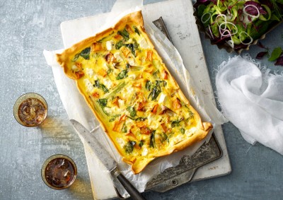 Pumpkin, Leek and Fetta Tart Recipe made with Lemnos Traditional Fetta Cheese